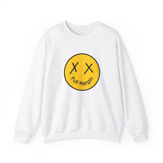 Full Margin Smiley Unisex Heavy Blend™ Crewneck Sweatshirt