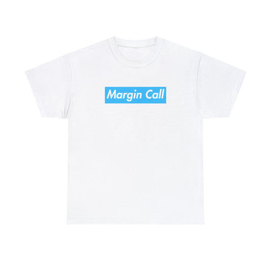 Margin Call Blue Logo Unisex Heavy Cotton Tee