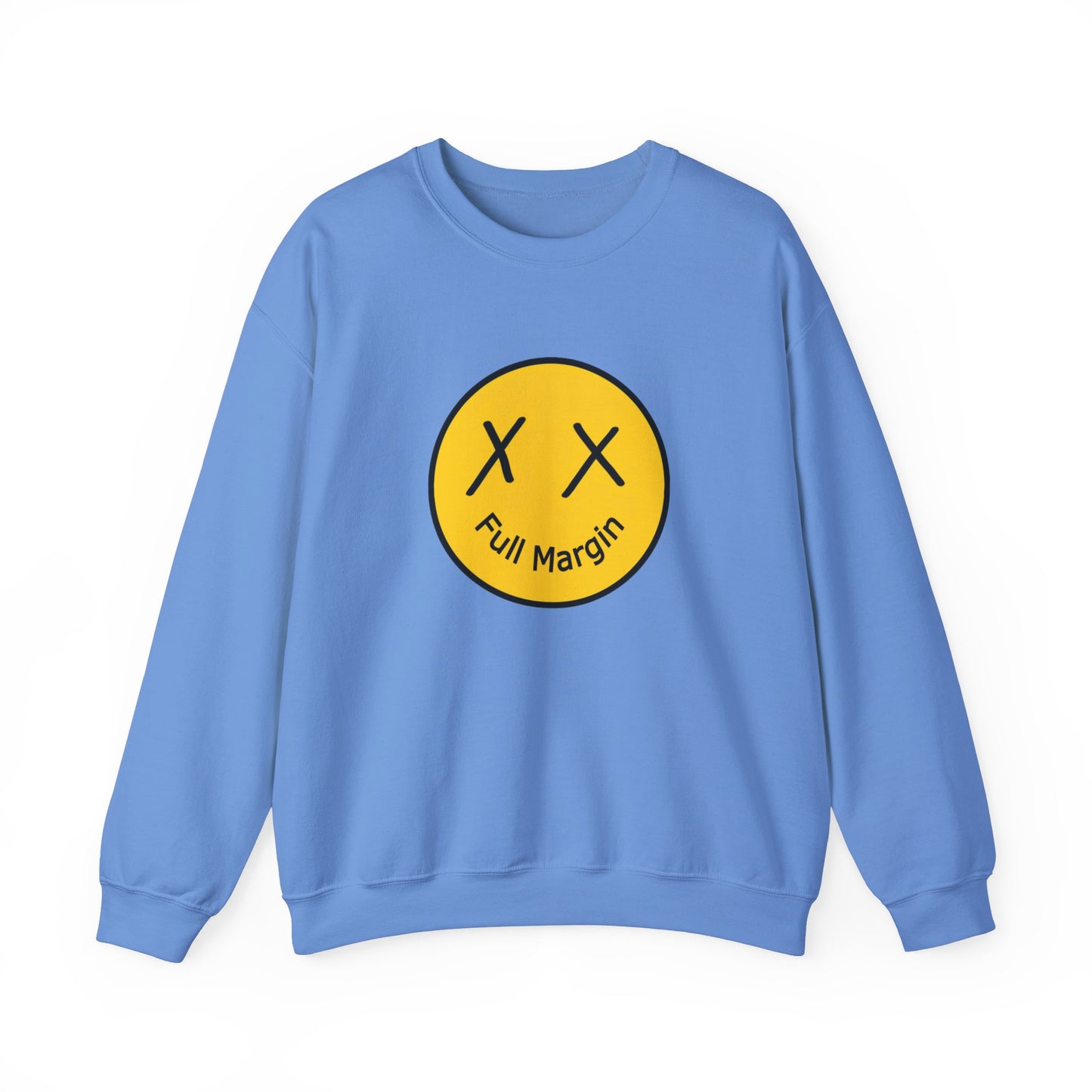 Full Margin Smiley Unisex Heavy Blend™ Crewneck Sweatshirt