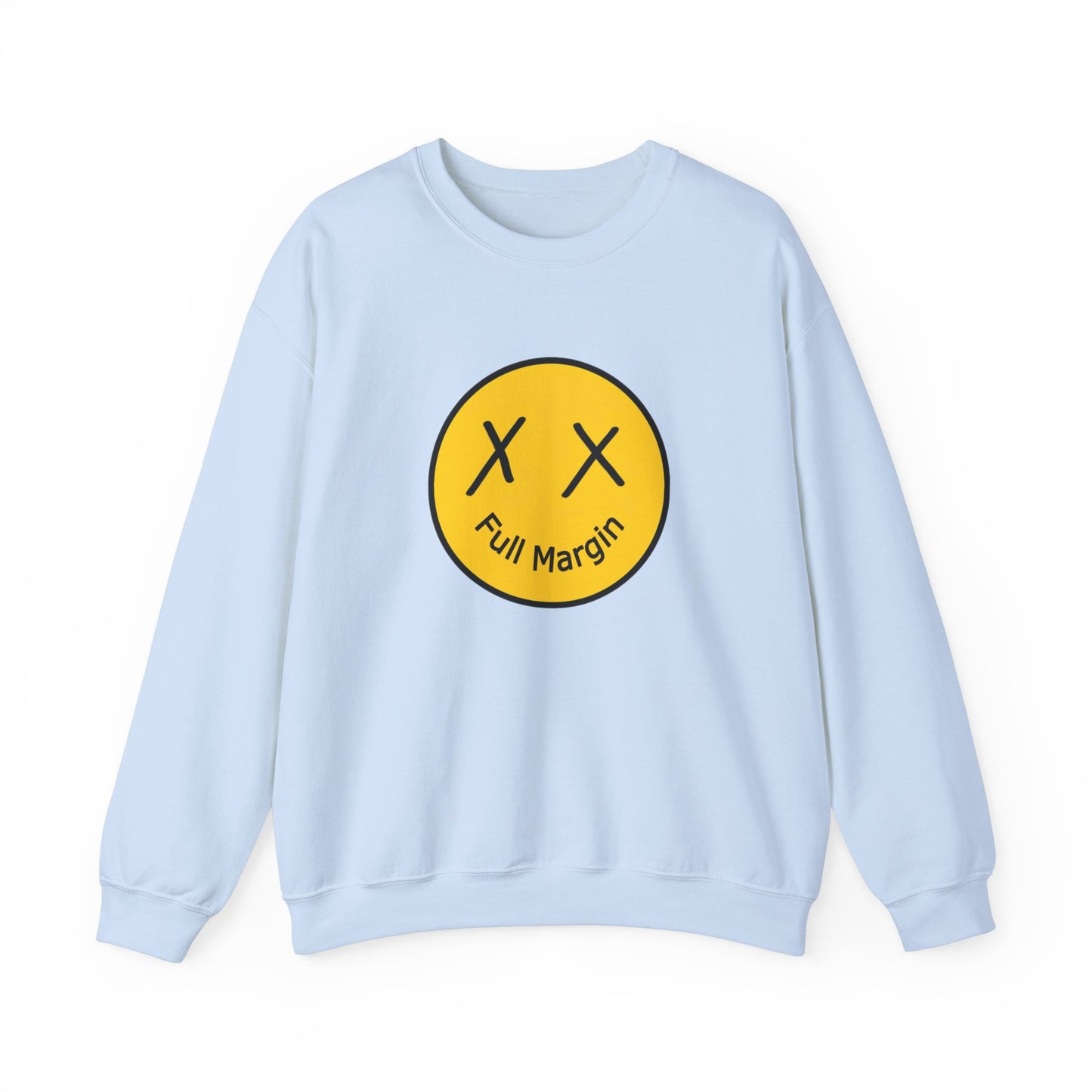 Full Margin Smiley Unisex Heavy Blend™ Crewneck Sweatshirt