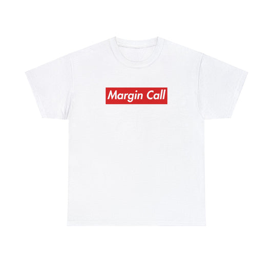 Margin Call Red Logo Unisex Heavy Cotton Tee