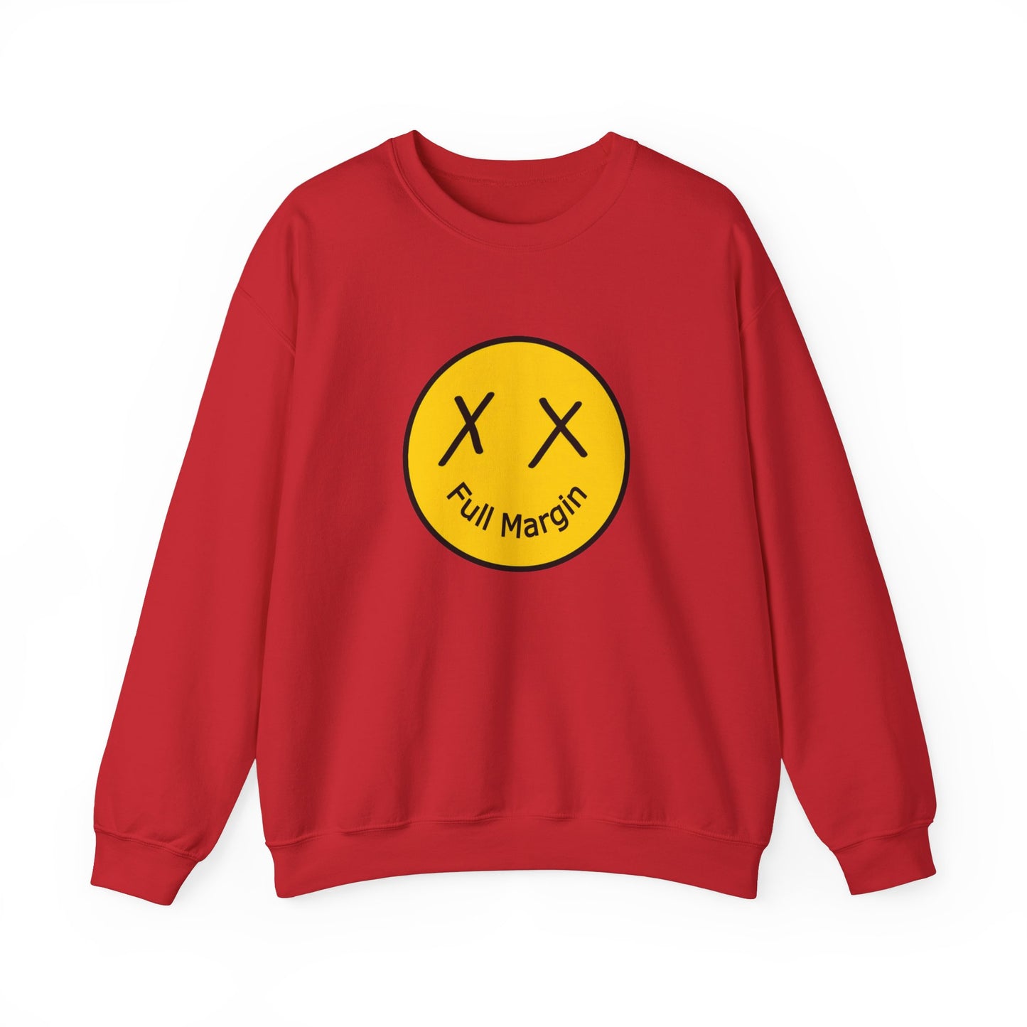 Full Margin Smiley Unisex Heavy Blend™ Crewneck Sweatshirt